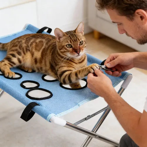 PawTable" -Pet grooming hammock