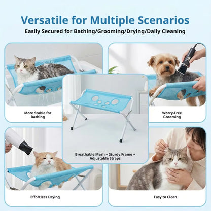 PawTable" -Pet grooming hammock