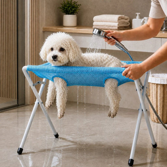 PawTable" -Pet grooming hammock